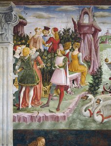 The Triumph of Venus: April from the Room of the Months (detail) by Francesco del Cossa